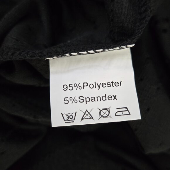 NWT | RIROW Black Eyelet Lace Tank Top | Spaghetti Straps | Size Medium - Picture 5 of 6